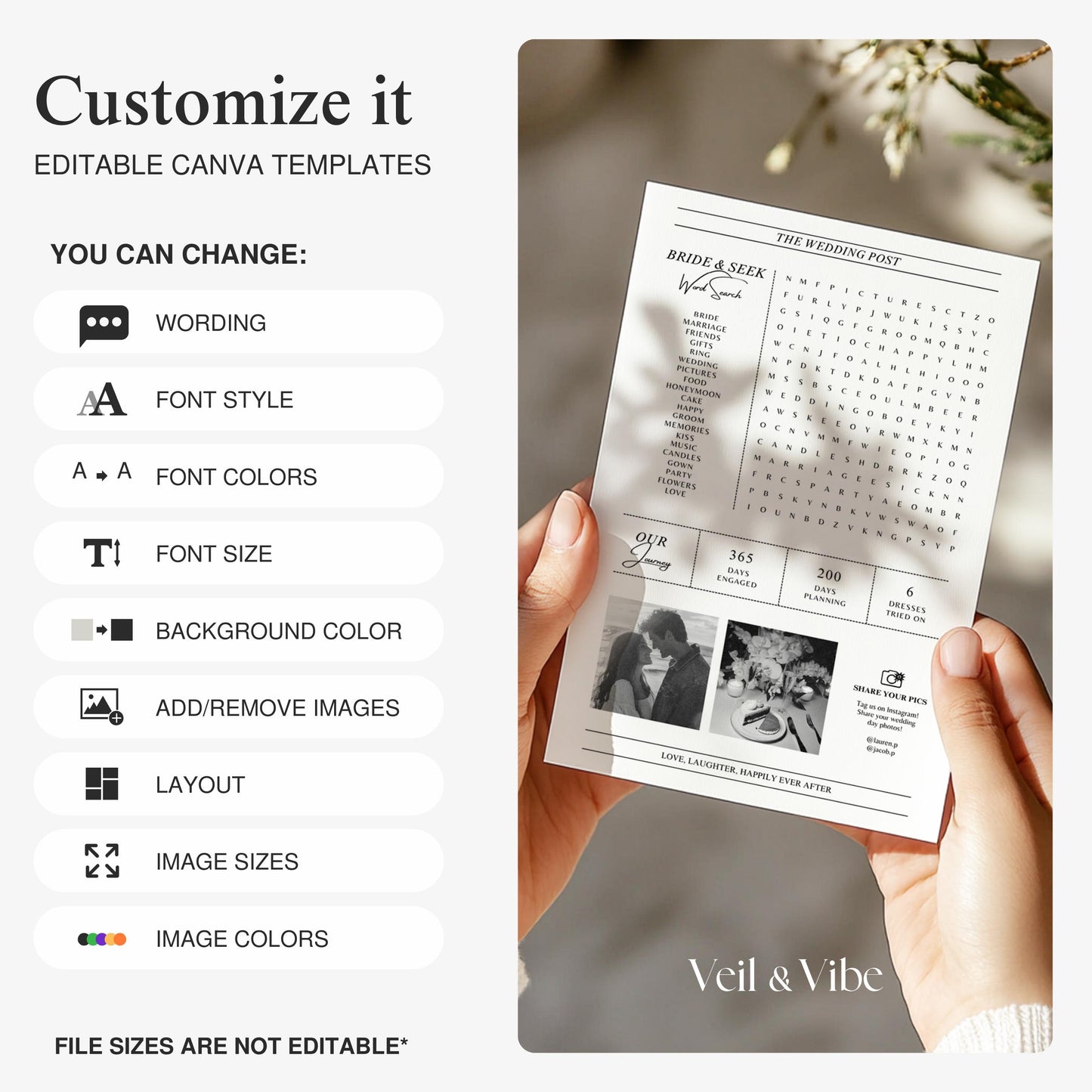 Newspaper Wedding Program